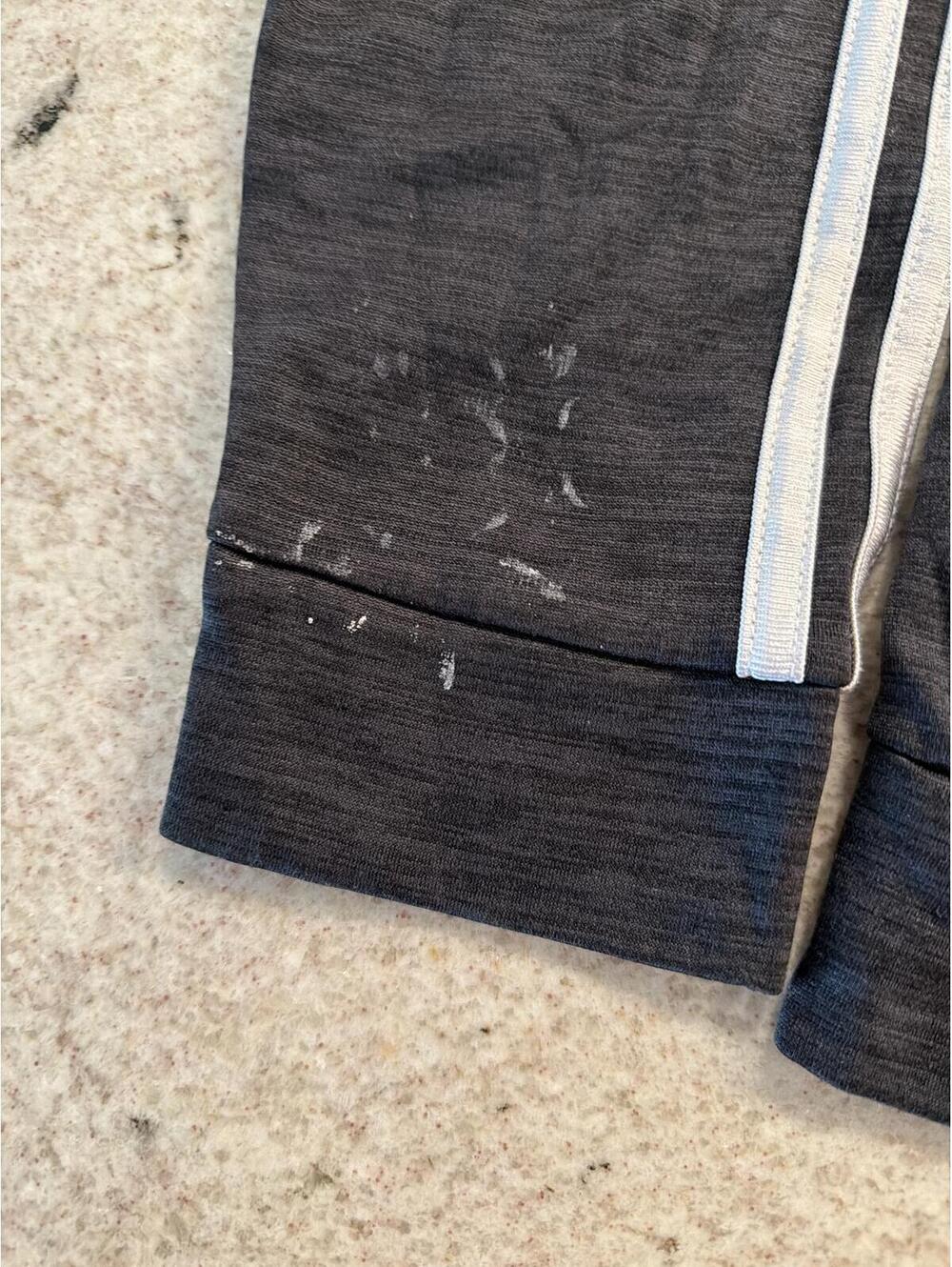 Adidas Boys Hoodie Black with White Stripes Medium - Picture 3 of 11